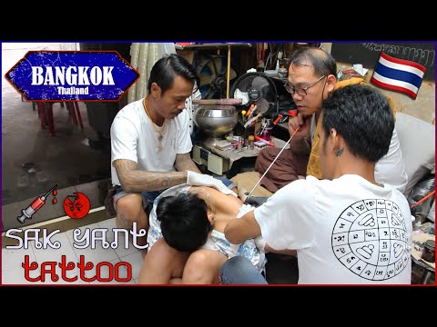 GETTING SAK YANT TATTOOS IN BANGKOK OUCH! | THAILAND TRAVEL VLOG